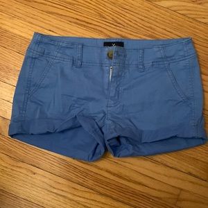 Women’s American Eagle Outfitters Blue Khaki Shorts Size 2